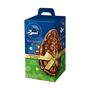 Uovo Pasqua Latte Nocciole in pezzi 20% Baci Perugina collezione Pasqua Scatola