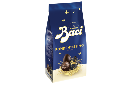 Sacchetto ovetti pasqua Fondentissimo 70% Baci Perugina collezione Pasqua